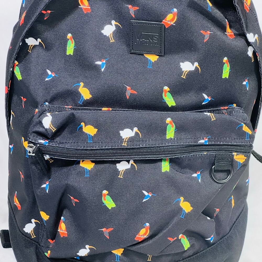 Vans Tiburon Wild Birds Classic Backpack Book Bag School Laptop New - Picture 6 of 8